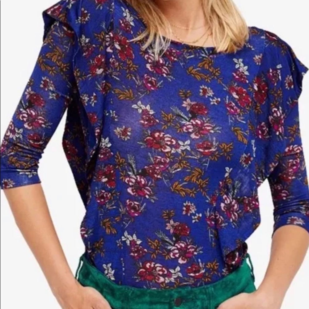 Free People Dock Street Floral Blouse - Picture 2 of 7